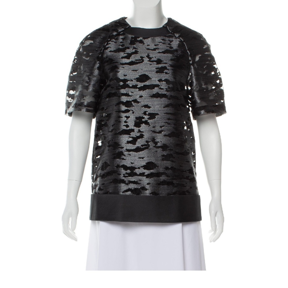 Alexander Wang Black Patterned Top 2 - image 1